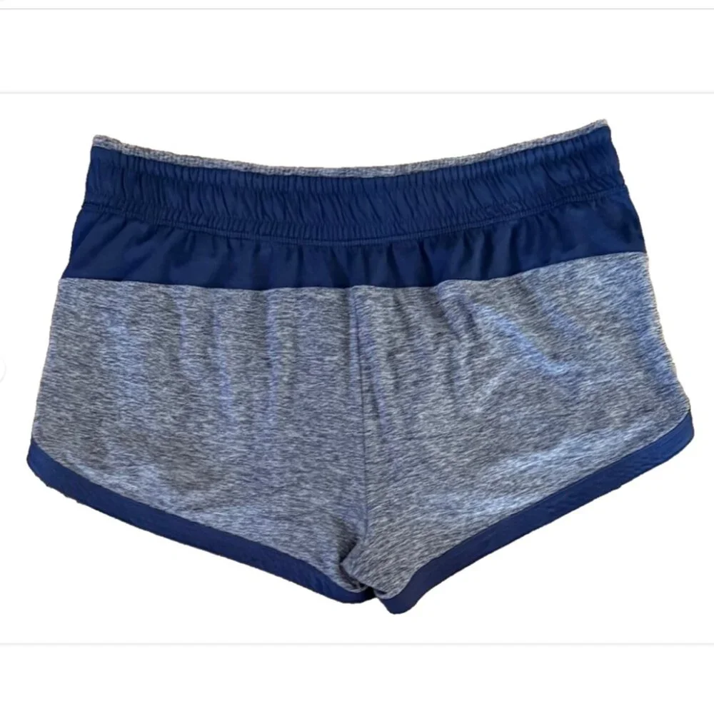HEAD Women's Half Mile Athletic Shorts Blue Gray Running Gym Lined Athleisure